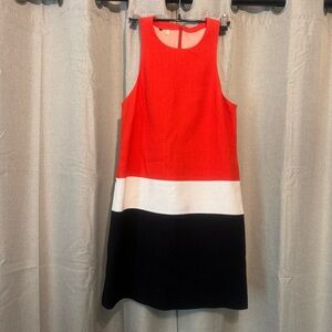 Anthropology color block dress